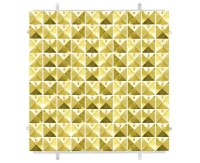 Decorative light gold panel 3D, transparent background, 30x30 cm / 100 squares